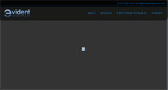Desktop Screenshot of evidentproductions.com